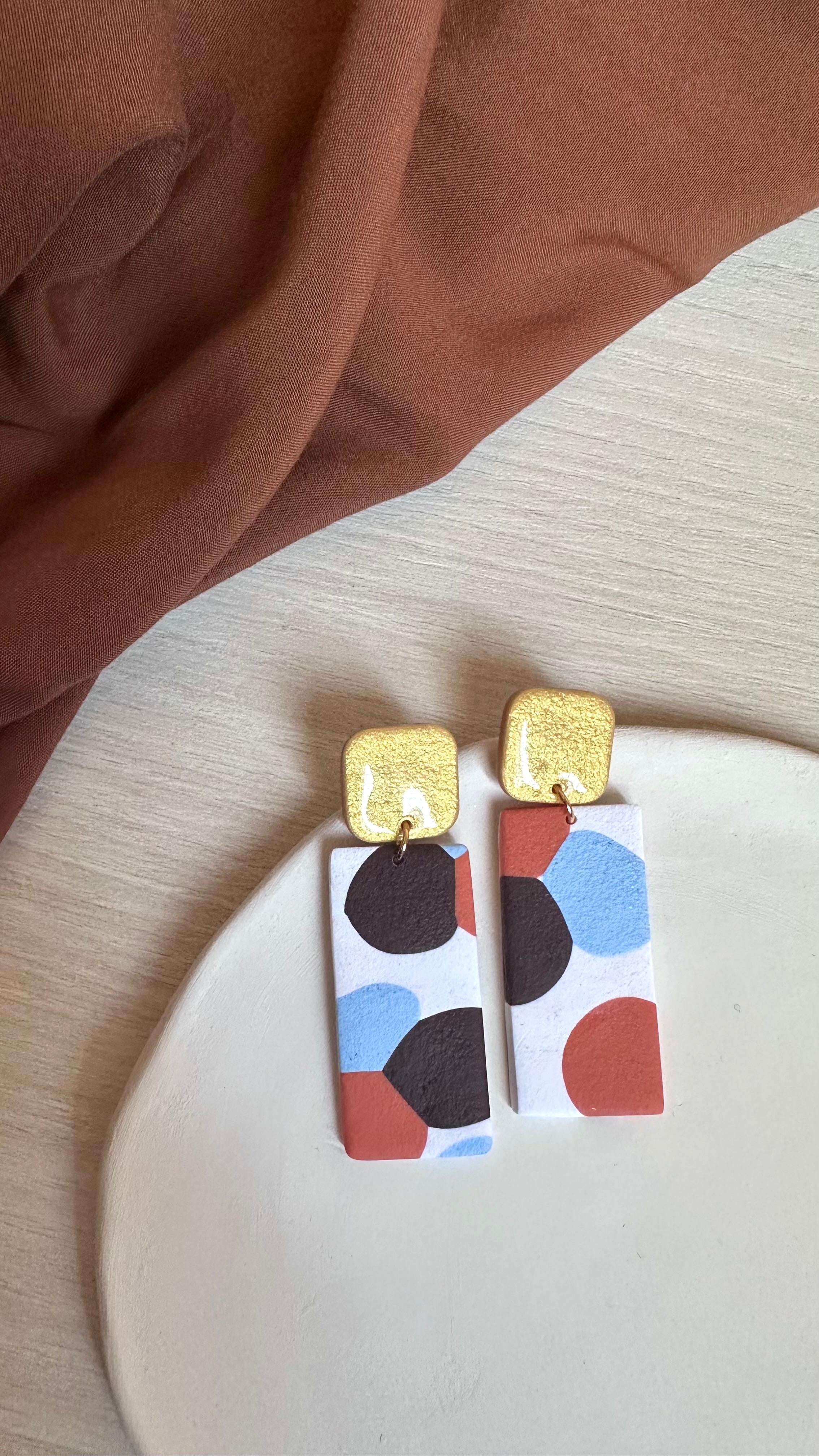 Brincos Gold • Modelo Retângulo